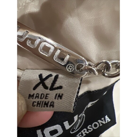 Jou Jou For Versona Women’s Hooded Jacket Cream Lightweight Windbreaker Parka XL - Picture 7 of 11